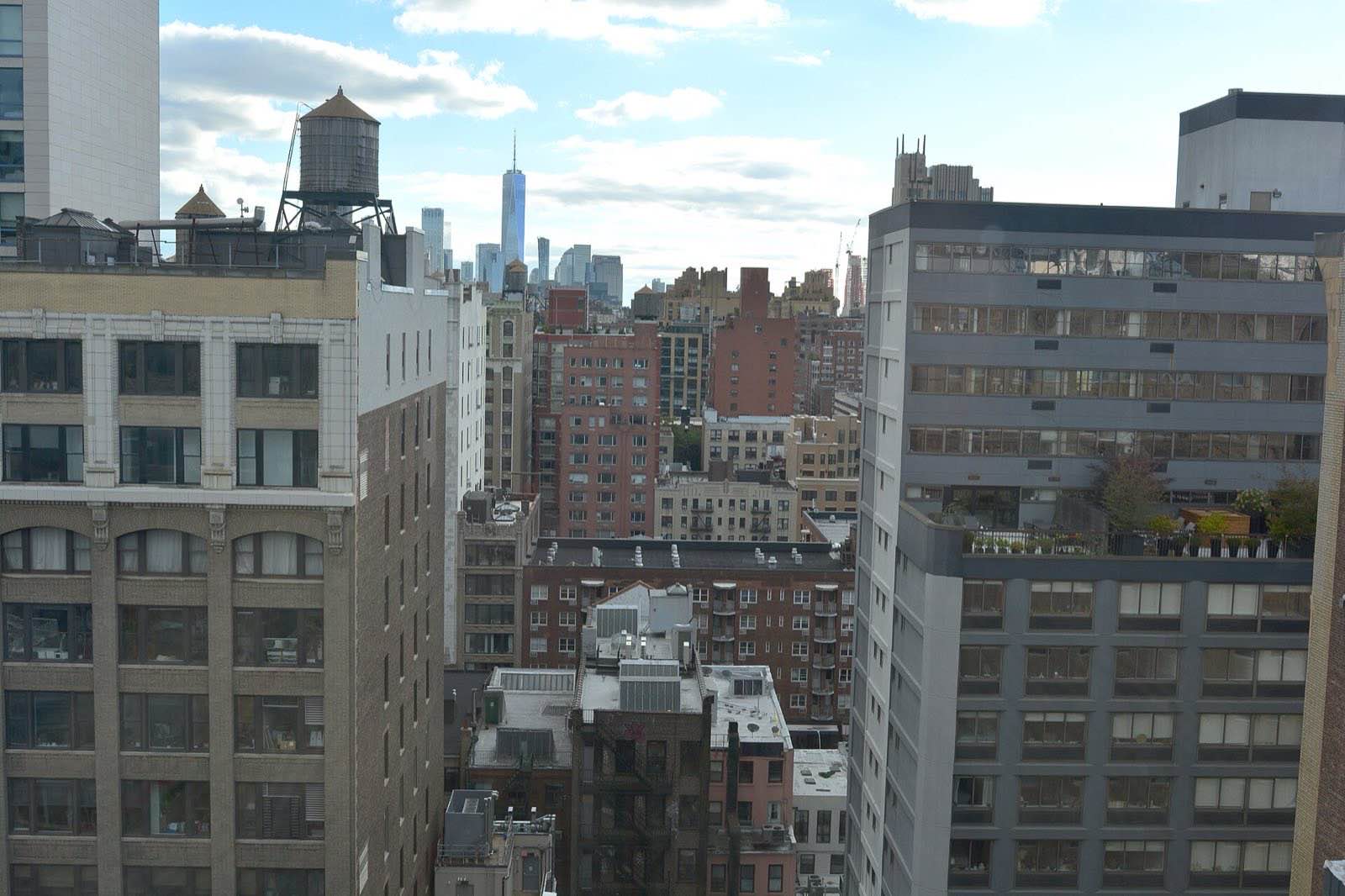 View South from the Chelsean, 160 W 25th Street, Manhattan, New York.