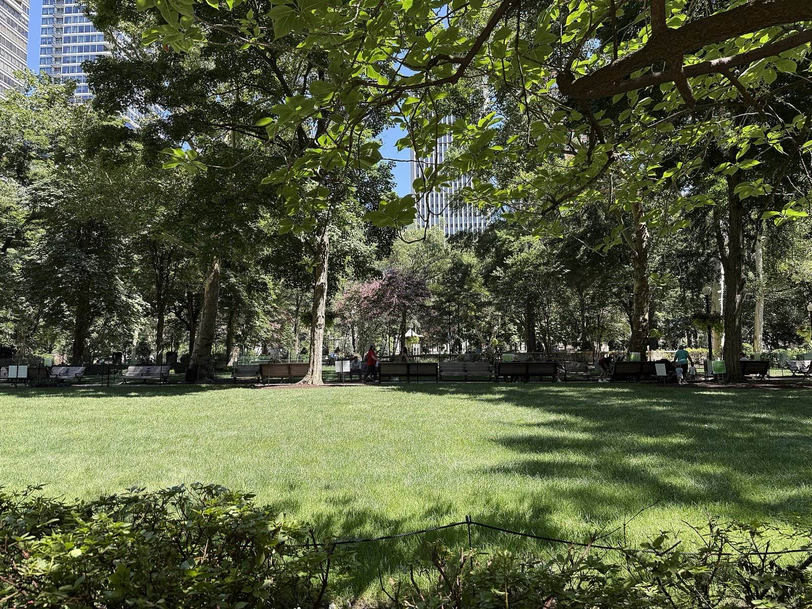 Rittenhouse Square in Philadelphia, Pennsylvania looking north from South Rittenhouse Square